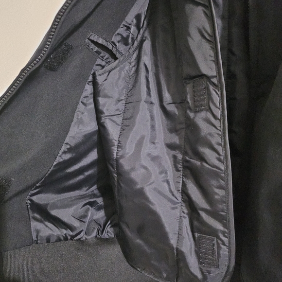 Classic Black Bomber Jacket - Picture 4 of 6